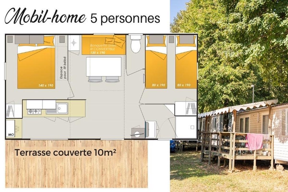 mobil home 5 persons next to lake annecy Grande